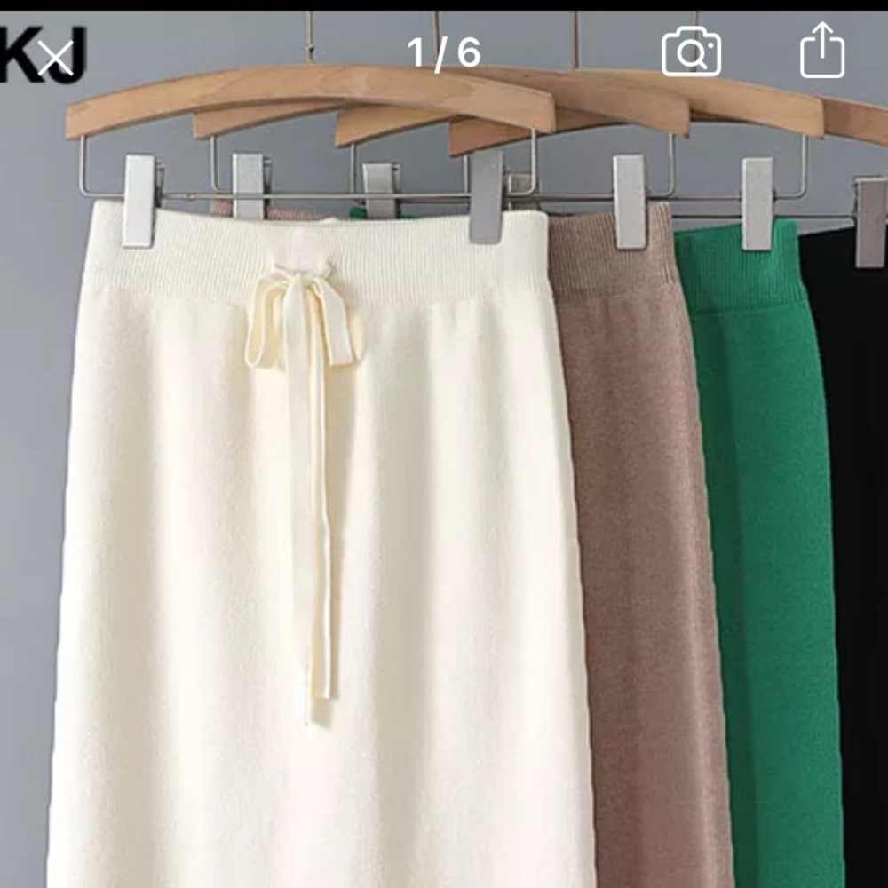 Knitted sweater skirt